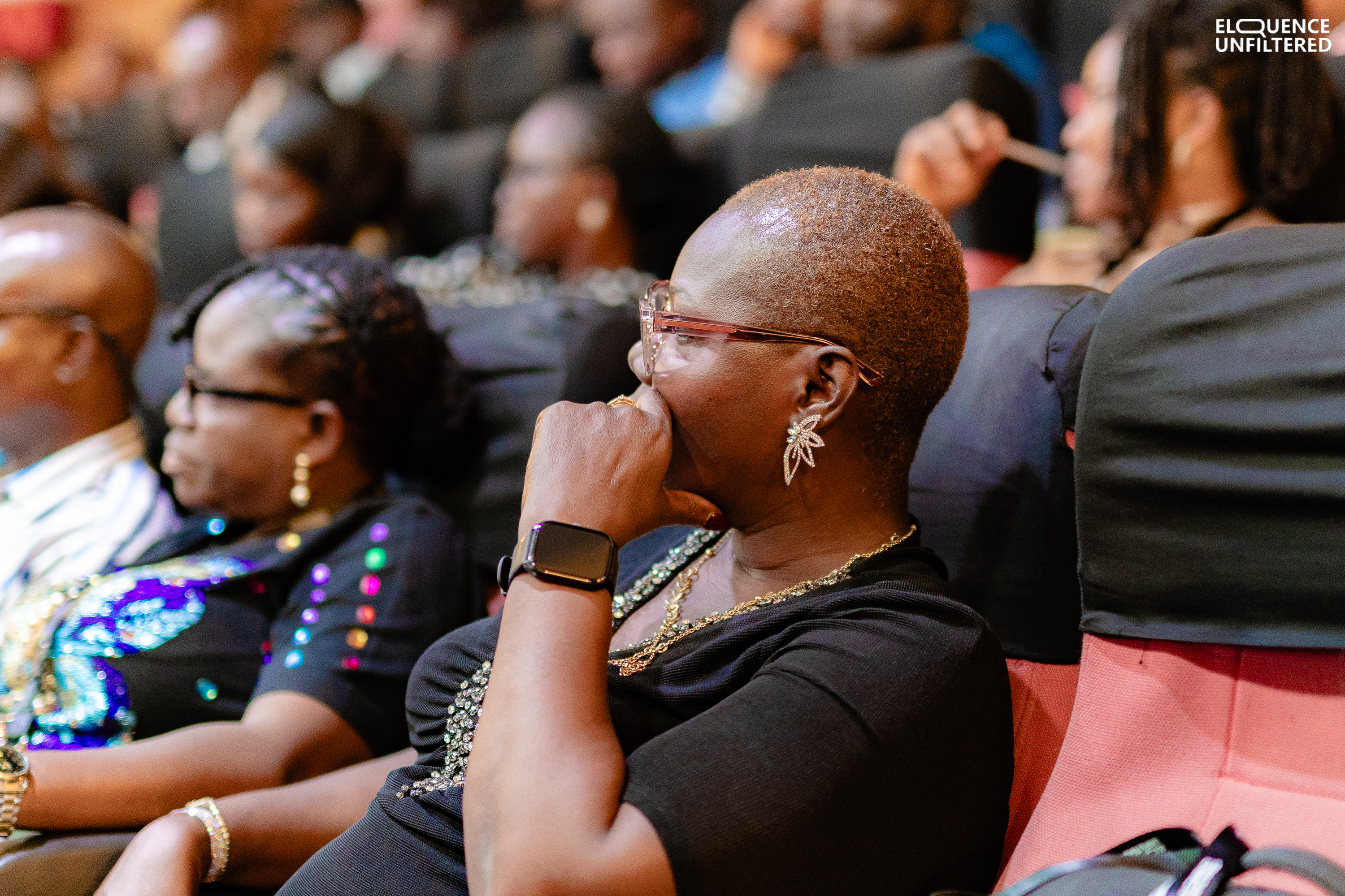 Audience taking it In
