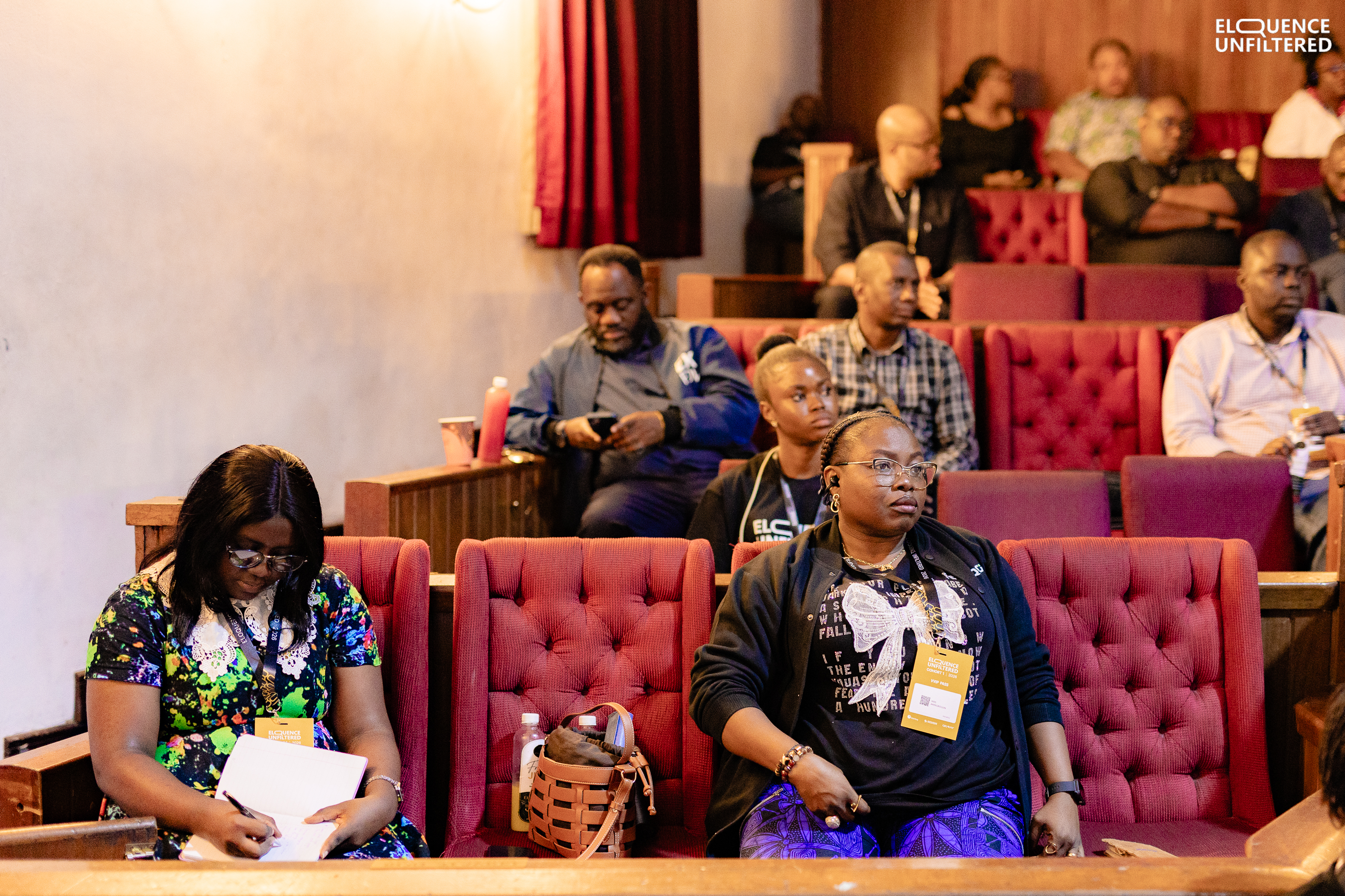Audience taking it In